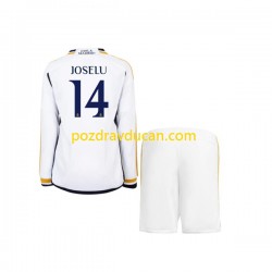 Nogometni Dresovi Real Madrid JOSELU 14 Dječji Domaći dres 2023-2024 Dugi Rukav