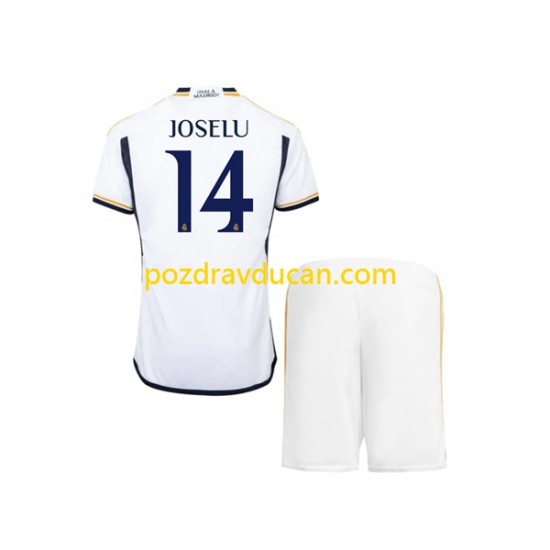 Nogometni Dresovi Real Madrid JOSELU 14 Dječji Domaći dres 2023-2024 Kratkih Rukava