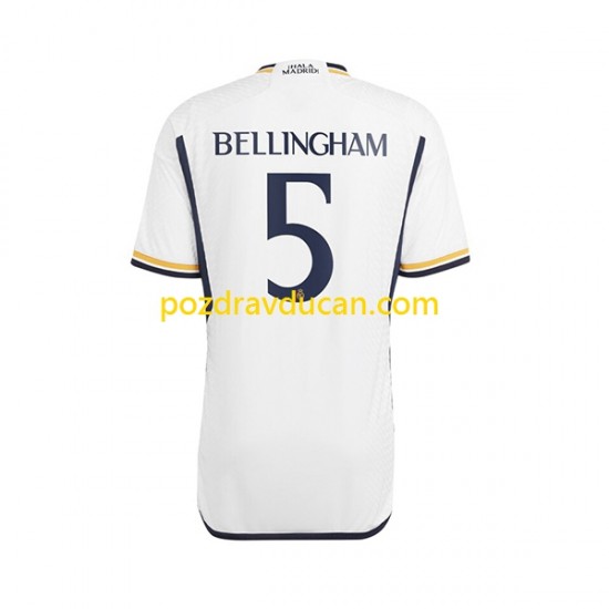 Nogometni Dresovi Real Madrid Jude Bellingham 5 Muški Domaći dres 2023-2024 Kratkih Rukava