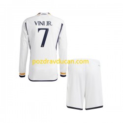 Nogometni Dresovi Real Madrid Vinicius Junior 7 Dječji Domaći dres 2023-2024 Dugi Rukav