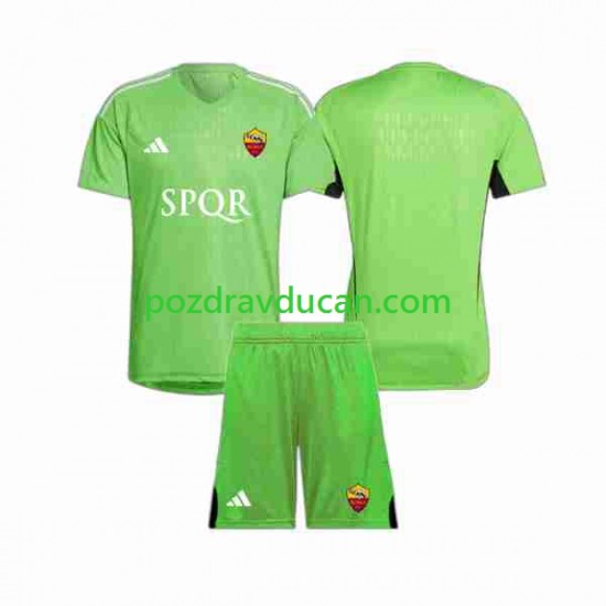 Nogometni Dresovi Roma Vratar Dječji Gostujući dres 2023-2024 Kratkih Rukava