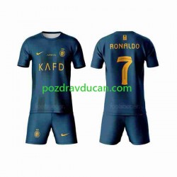 Nogometni Dresovi Al-Nassr Ronaldo 7 Dječji Gostujući dres 2023-2024 Kratkih Rukava