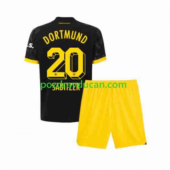 Nogometni Dresovi Borussia Dortmund Marcel Sabitzer 20 Dječji Gostujući dres 2023-2024 Kratkih Rukava