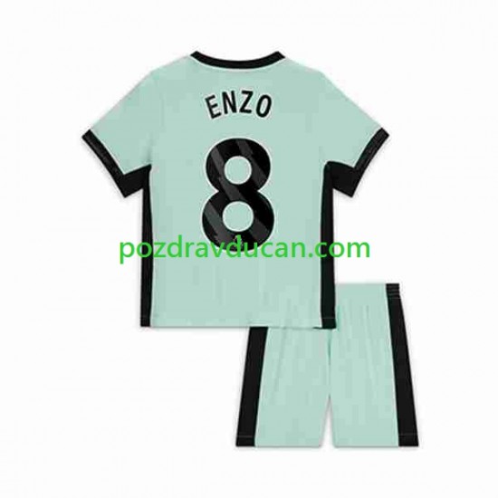 Nogometni Dresovi Chelsea Enzo Fernandez 8 Dječji Treći dres 2023-2024 Kratkih Rukava