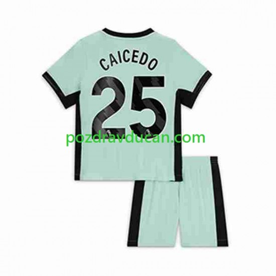 Nogometni Dresovi Chelsea Moises Caicedo 25 Dječji Treći dres 2023-2024 Kratkih Rukava
