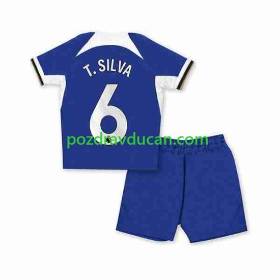 Nogometni Dresovi Chelsea T.SILVA 6 Dječji Domaći dres 2023-2024 Kratkih Rukava