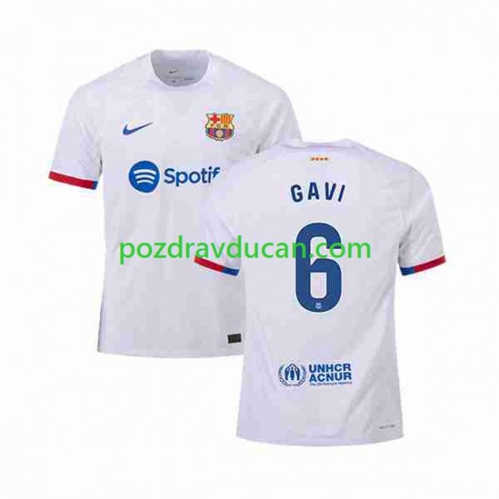 Nogometni Dresovi FC Barcelona GAVI 6 Muški Gostujući dres 2023-2024 Kratkih Rukava