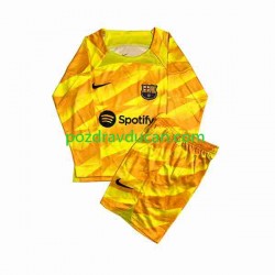 Nogometni Dresovi FC Barcelona Vratar Dječji Četvrti dres 2023-2024 Dugi Rukav