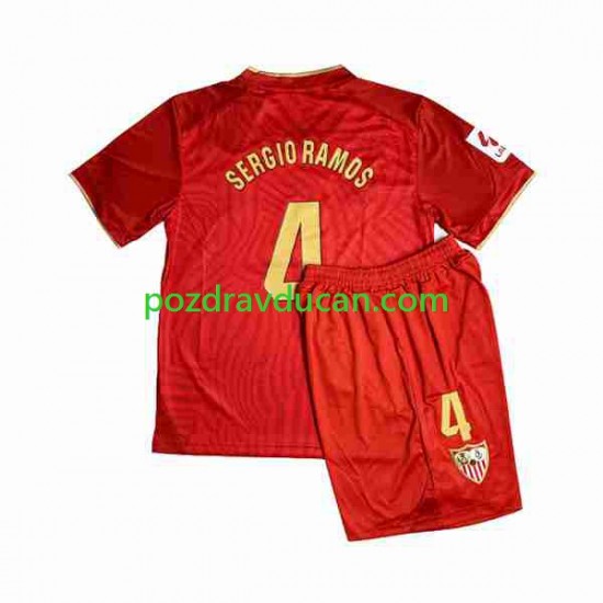 Nogometni Dresovi Sevilla FC Sergio Ramos 4 Dječji Gostujući dres 2023-2024 Kratkih Rukava