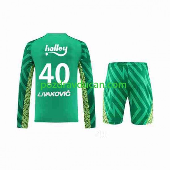 Fenerbahce Livakovic 40 Footbal Kit Vratar Domaći dres 2023-2024 Dugi Rukav