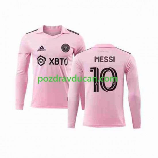 Nogometni Dresovi Inter Miami Lionel Messi 10 Muški Domaći dres 2023-2024 Dugi Rukav