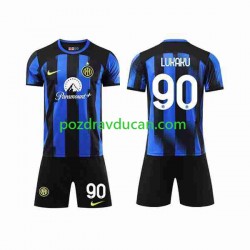 Nogometni Dresovi Inter Milan Lukaku 90 Dječji Domaći dres 2023-2024 Kratkih Rukava