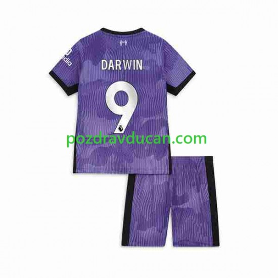 Nogometni Dresovi Liverpool Darwin Nunez 9 Dječji Treći dres 2023-2024 Kratkih Rukava