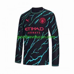 Nogometni Dresovi Manchester City Muški Treći dres 2023-2024 Dugi Rukav