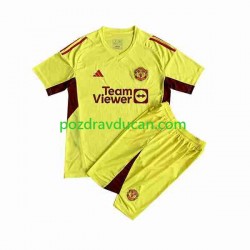 Nogometni Dresovi Manchester United Vratar Dječji Gostujući dres 2023-2024 Kratkih Rukava