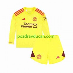 Nogometni Dresovi Manchester United Vratar Dječji Domaći dres 2023-2024 Dugi Rukav