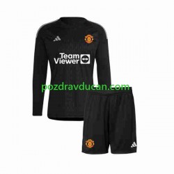Nogometni Dresovi Manchester United Vratar Dječji Treći dres 2023-2024 Dugi Rukav