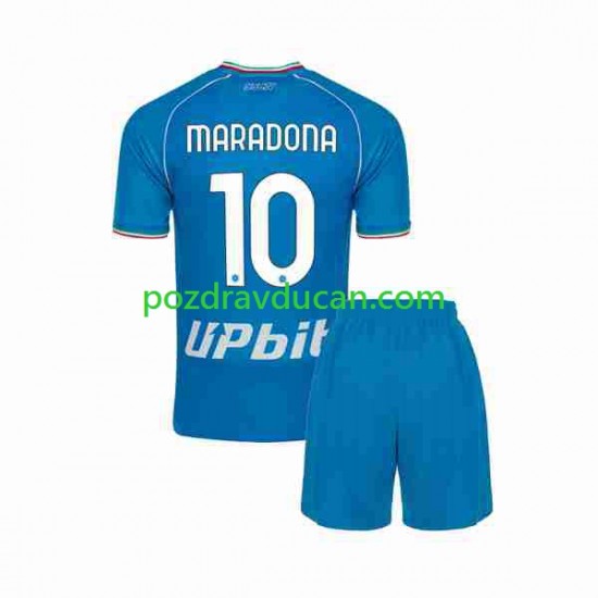Nogometni Dresovi Napoli Maradona 10 Dječji Domaći dres 2023-2024 Kratkih Rukava