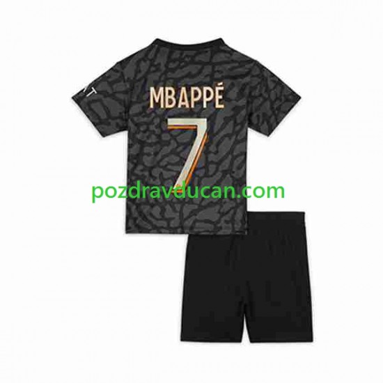 Nogometni Dresovi Paris Saint-Germain Mbappé Kylian 7 Dječji Treći dres 2023-2024 Kratkih Rukava
