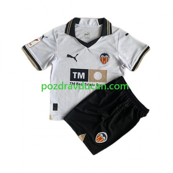 Nogometni Dresovi Valencia CF Dječji Domaći dres 2023-2024 Kratkih Rukava