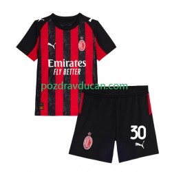 Nogometni Dresovi AC Milan Ardon Jashari 30 Dječji Domaći dres 2025-2026 Kratkih Rukava