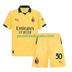 Nogometni Dresovi AC Milan Ardon Jashari 30 Dječji Treći dres 2025-2026 Kratkih Rukava
