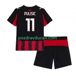 Nogometni Dresovi AC Milan Christian Pulisic 11 Dječji Domaći dres 2025-2026 Kratkih Rukava