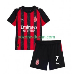 Nogometni Dresovi AC Milan Santiago Gimenez 7 Dječji Domaći dres 2025-2026 Kratkih Rukava