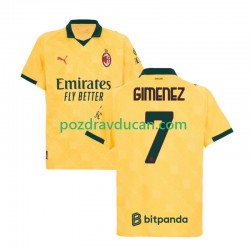 Nogometni Dresovi AC Milan Santiago Gimenez 7 Muški Treći dres 2025-2026 Kratkih Rukava