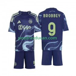 Nogometni Dresovi AFC Ajax Brian Brobbey 9 Dječji Gostujući dres 2025-2026 Kratkih Rukava