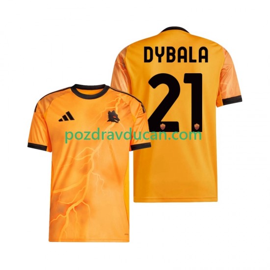 Nogometni Dresovi Roma Dybala 21 Muški Gostujući dres 2025-2026 Kratkih Rukava