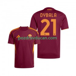 Nogometni Dresovi Roma Dybala 21 Muški Domaći dres 2025-2026 Kratkih Rukava