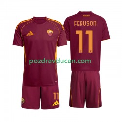 Nogometni Dresovi Roma Evan Ferguson 11 Dječji Domaći dres 2025-2026 Kratkih Rukava