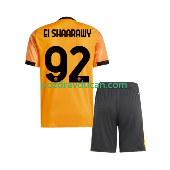Nogometni Dresovi Roma Stephan El Shaarawy 92 Dječji Gostujući dres 2025-2026 Kratkih Rukava