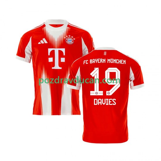 Nogometni Dresovi FC Bayern München Alphonso Davies 19 Muški Domaći dres 2025-2026 Kratkih Rukava