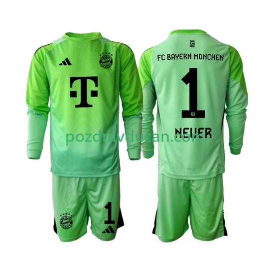 Nogometni Dresovi FC Bayern München Neuer 1 Vratar Dječji Domaći dres 2025-2026 Dugi Rukav