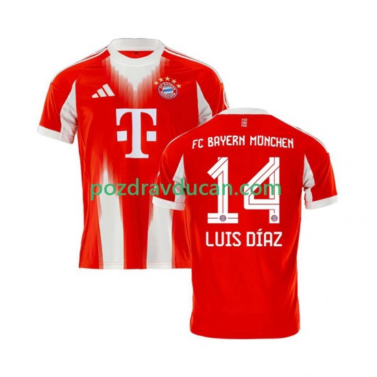 Nogometni Dresovi FC Bayern München Luis Diaz 14 Muški Domaći dres 2025-2026 Kratkih Rukava
