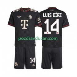 Nogometni Dresovi FC Bayern München Luis Diaz 14 Dječji Treći dres 2025-2026 Kratkih Rukava