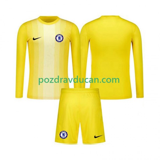 Nogometni Dresovi Chelsea Vratar Dječji Treći dres 2025-2026 Dugi Rukav