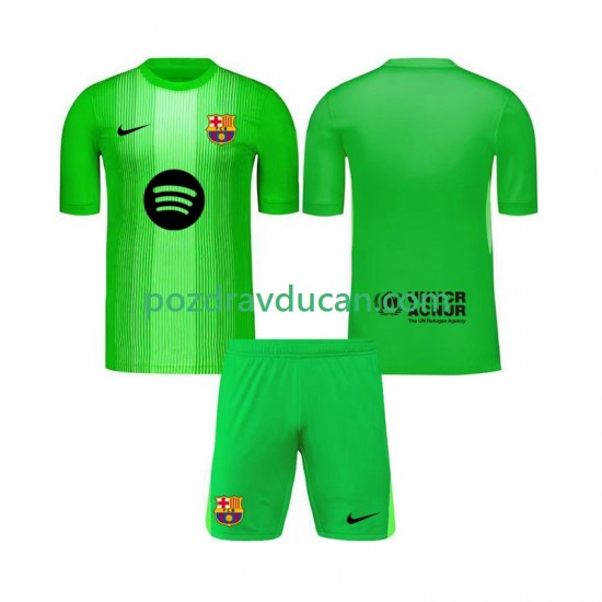Nogometni Dresovi FC Barcelona Vratar Dječji Domaći dres 2025-2026 Kratkih Rukava