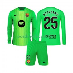 Nogometni Dresovi FC Barcelona Szczesny 25 Vratar Dječji Domaći dres 2025-2026 Dugi Rukav