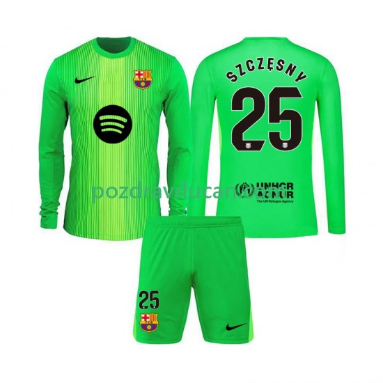 Nogometni Dresovi FC Barcelona Szczesny 25 Vratar Dječji Domaći dres 2025-2026 Dugi Rukav