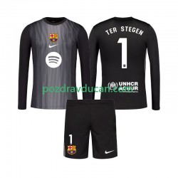 Nogometni Dresovi FC Barcelona Ter Stegen 1 Vratar Dječji Treći dres 2025-2026 Dugi Rukav