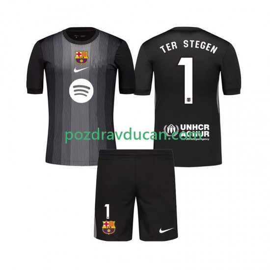 Nogometni Dresovi FC Barcelona Ter Stegen 1 Vratar Dječji Treći dres 2025-2026 Kratkih Rukava