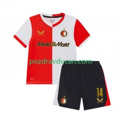 Nogometni Dresovi Feyenoord Rotterdam Sem Steijn 14 Dječji Domaći dres 2025-2026 Kratkih Rukava