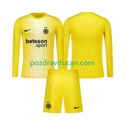 Nogometni Dresovi Inter Milan Vratar Dječji Gostujući dres 2025-2026 Dugi Rukav