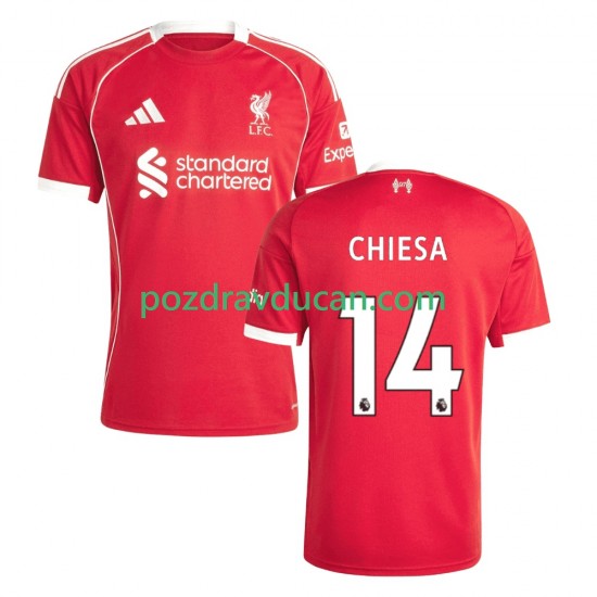 Nogometni Dresovi Liverpool Federico Chiesa 14 Muški Domaći dres 2025-2026 Kratkih Rukava