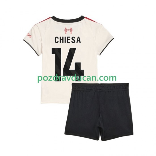 Nogometni Dresovi Liverpool Federico Chiesa 14 Dječji Gostujući dres 2025-2026 Kratkih Rukava