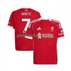 Nogometni Dresovi Liverpool Florian Wirtz 7 Muški Domaći dres 2025-2026 Kratkih Rukava