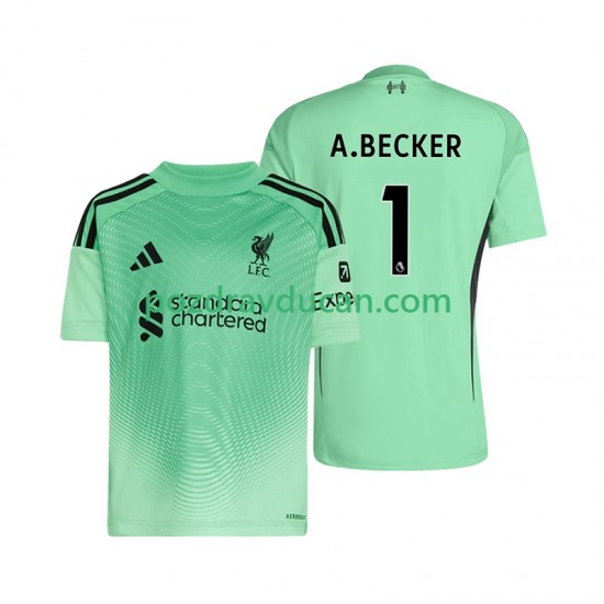 Nogometni Dresovi Liverpool Alisson Becker 1 Vratar Muški Domaći dres 2025-2026 Kratkih Rukava